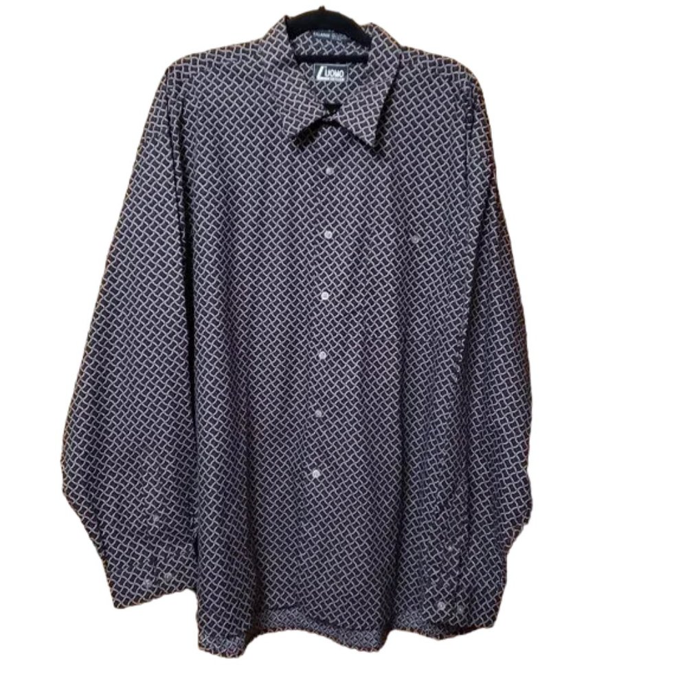 L'uomo by Enro Button Down Long Sleeve Shirt XXL
